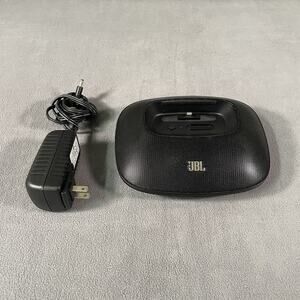 JBL OnBeat Micro Speaker Dock Lightning Connector iPhone iPod Black USB AUX